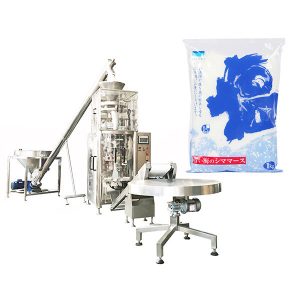 Вертикална форма пълнене печат машина с обемна чаша за сол